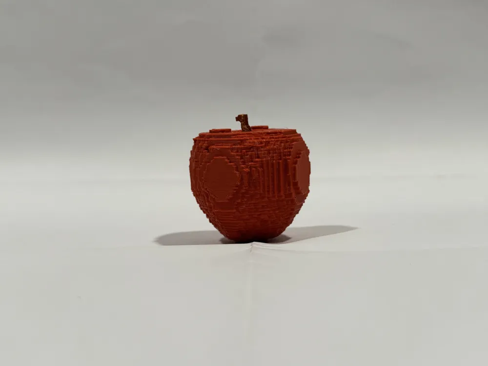 8-bit Apple - Free 3D Print Model - MakerWorld