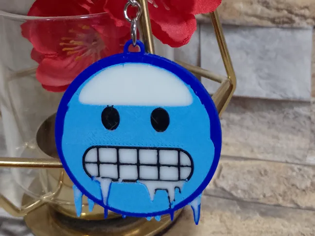 Emoji Congelado Llavero