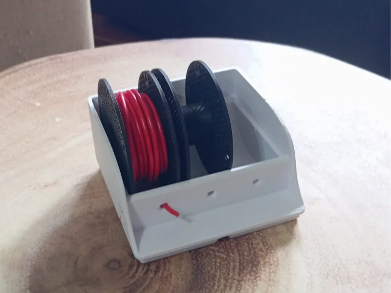 Suporte 3 Bobinas 60x22mm fio AWG Gridfinity