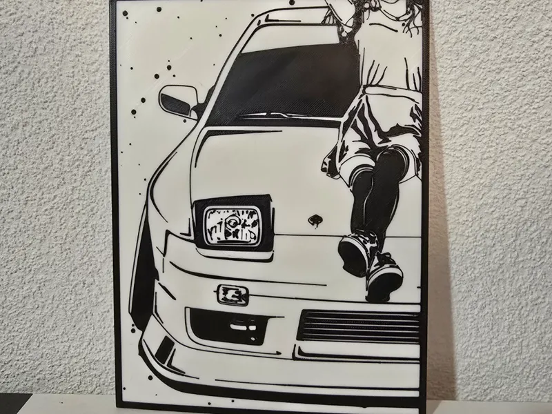 line art 200sx anime
