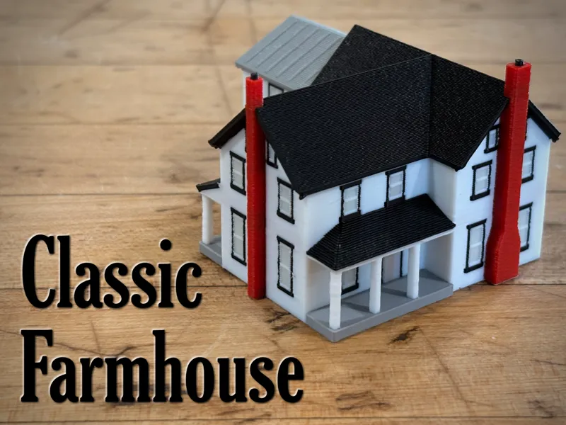 Classic Farmhouse (N Gauge Scale)