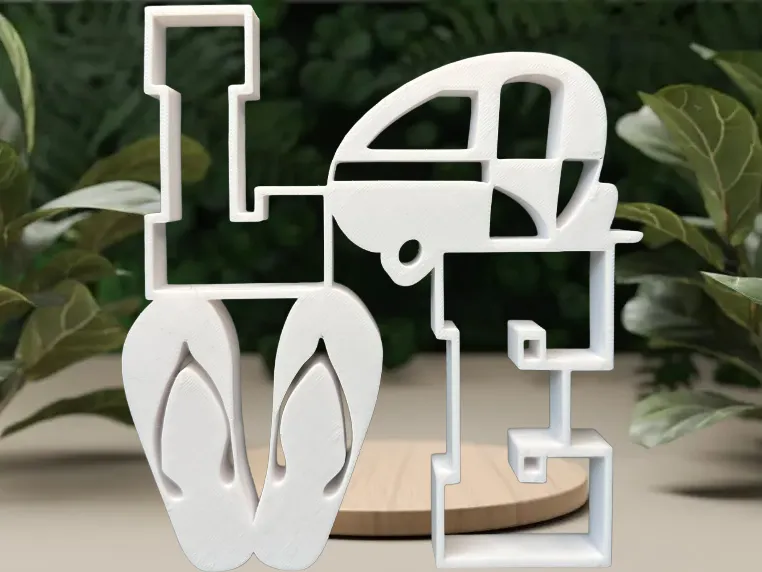 LOVE – Sommerliche 3D‑Print Deko
