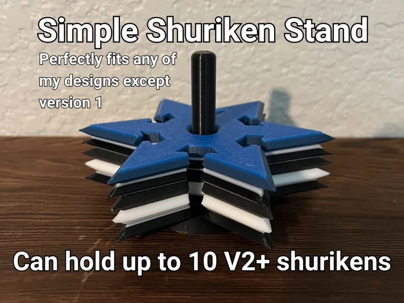 Version 1 Shuriken/Ninja Star Box Opener Stand
