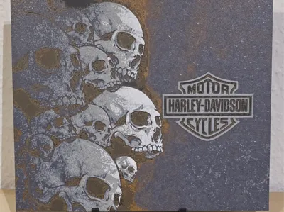 Harley Davidson Skulls Hueforge
