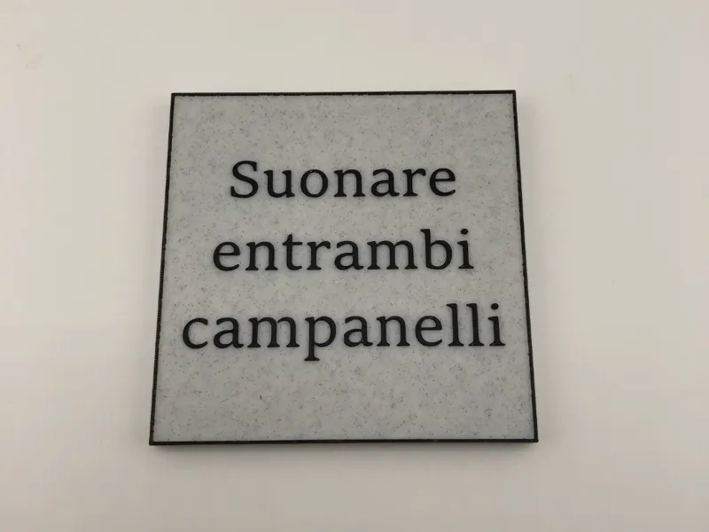 QUADRETTO SUONARE ENTRAMBI CAMPANELLI