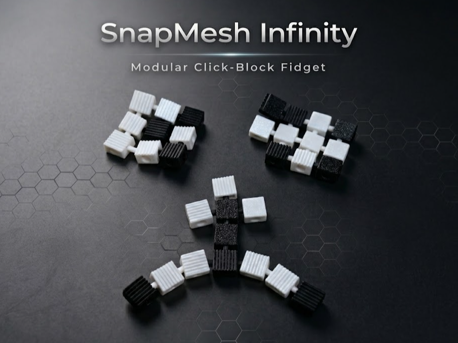 SnapMesh Infinity Click-Block Fidget