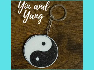 yin yang  keychain