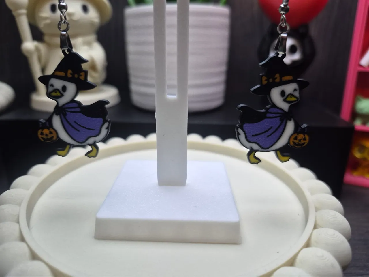 Witch Goose Earrings view 2