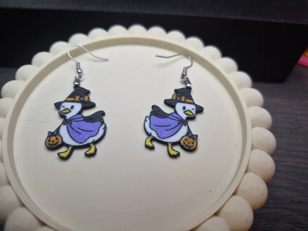 Witch Goose Earrings view 3