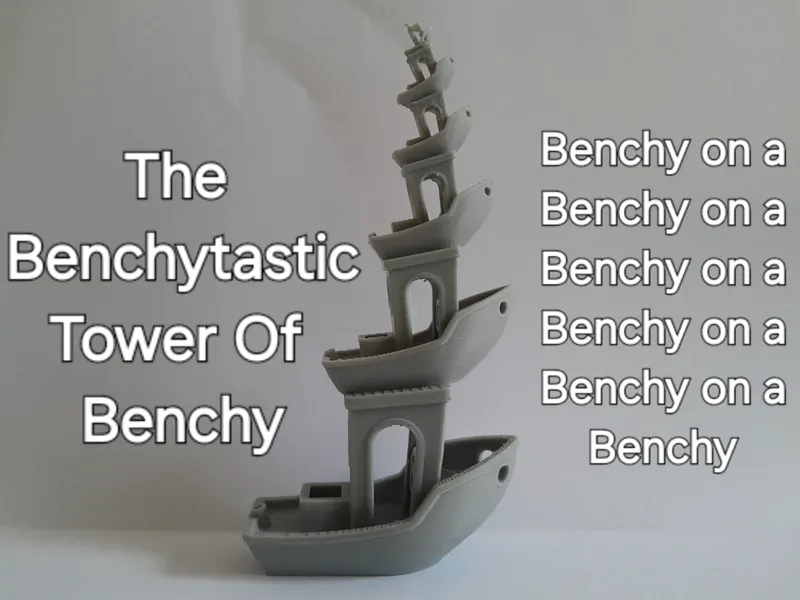 The Benchytastic Tower Of Benchy (6 benchy stack)