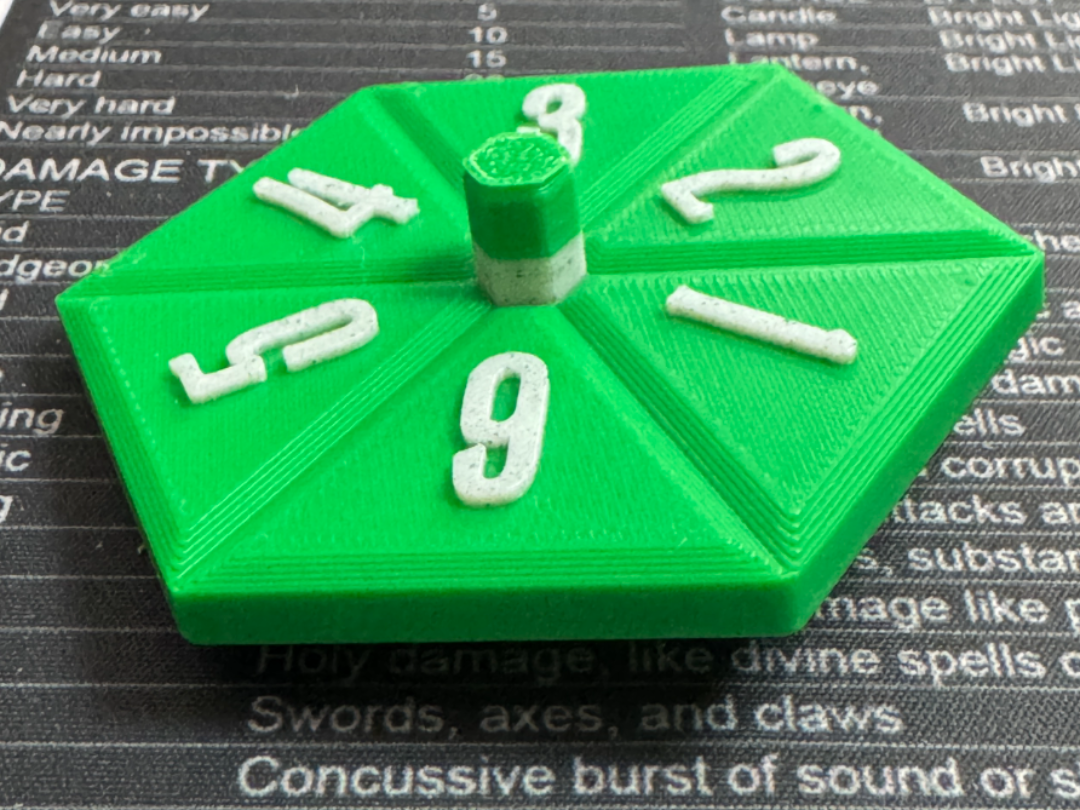 D6 Spinning Top Dice