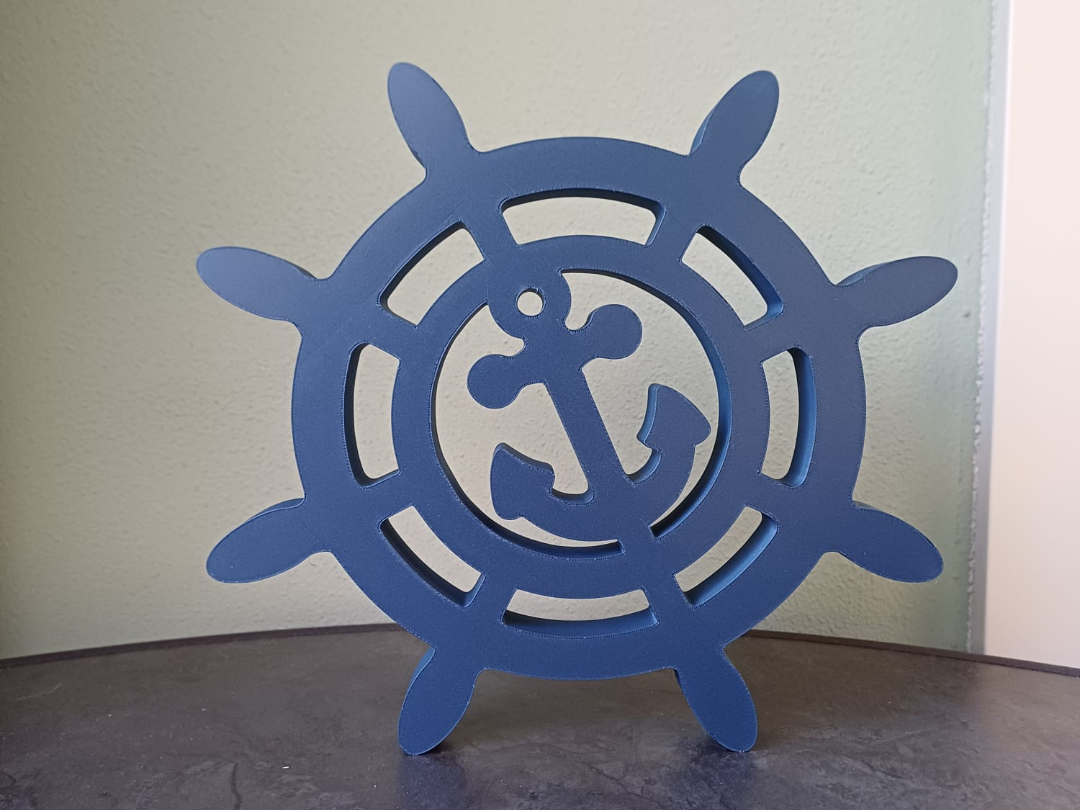Nautical Ship Wheel Anchor Decor