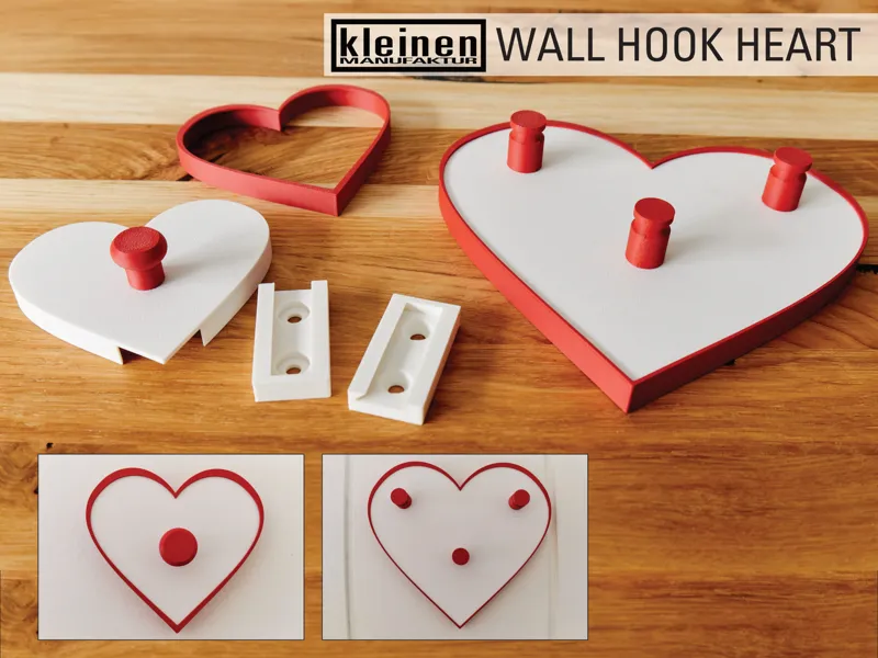 Wall Hook Heart Kleiderhaken Garderoben System