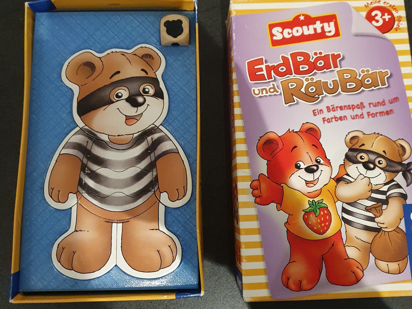 Erdbär und Räubär Schablonen