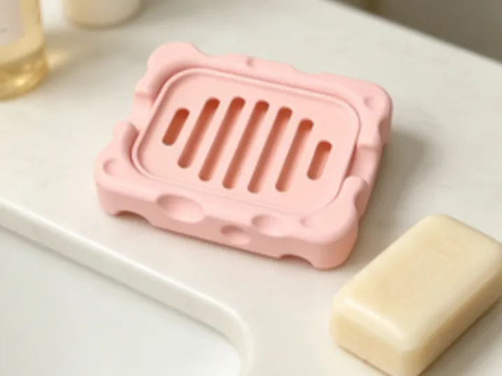 Pink cheese soap box