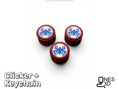 Spiderman Clicker + Keychain