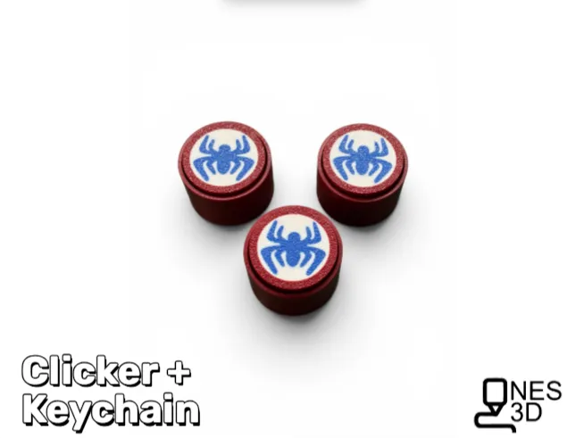 Spiderman Clicker + Keychain