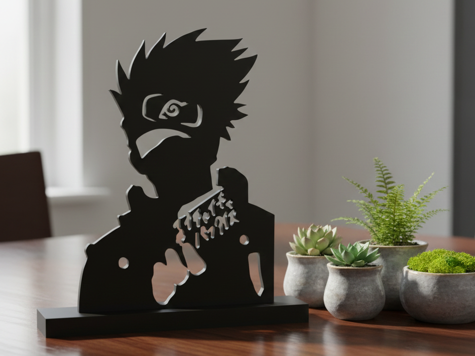 Kakashi Hatake From Naruto 3D Print Silhouette 113