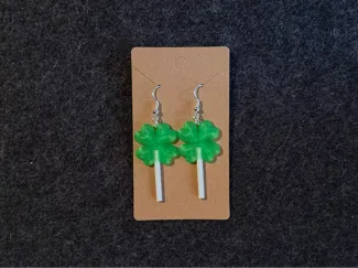 Lollipop 4-Leaf Clover Earrings (No AMS Needed!)