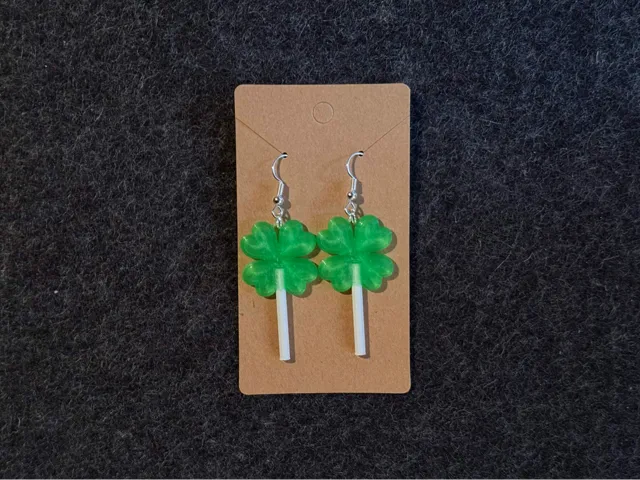 Lollipop 4-Leaf Clover Earrings (No AMS Needed!)