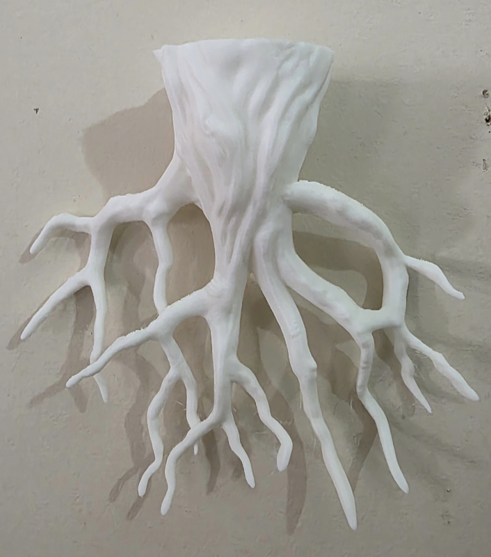 Miniatura 1 do modelo 3D Tree Root Planter Wall Hang