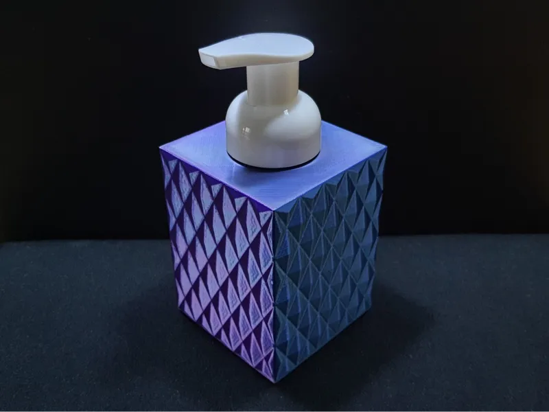 Diamond Foaming soap bottle
