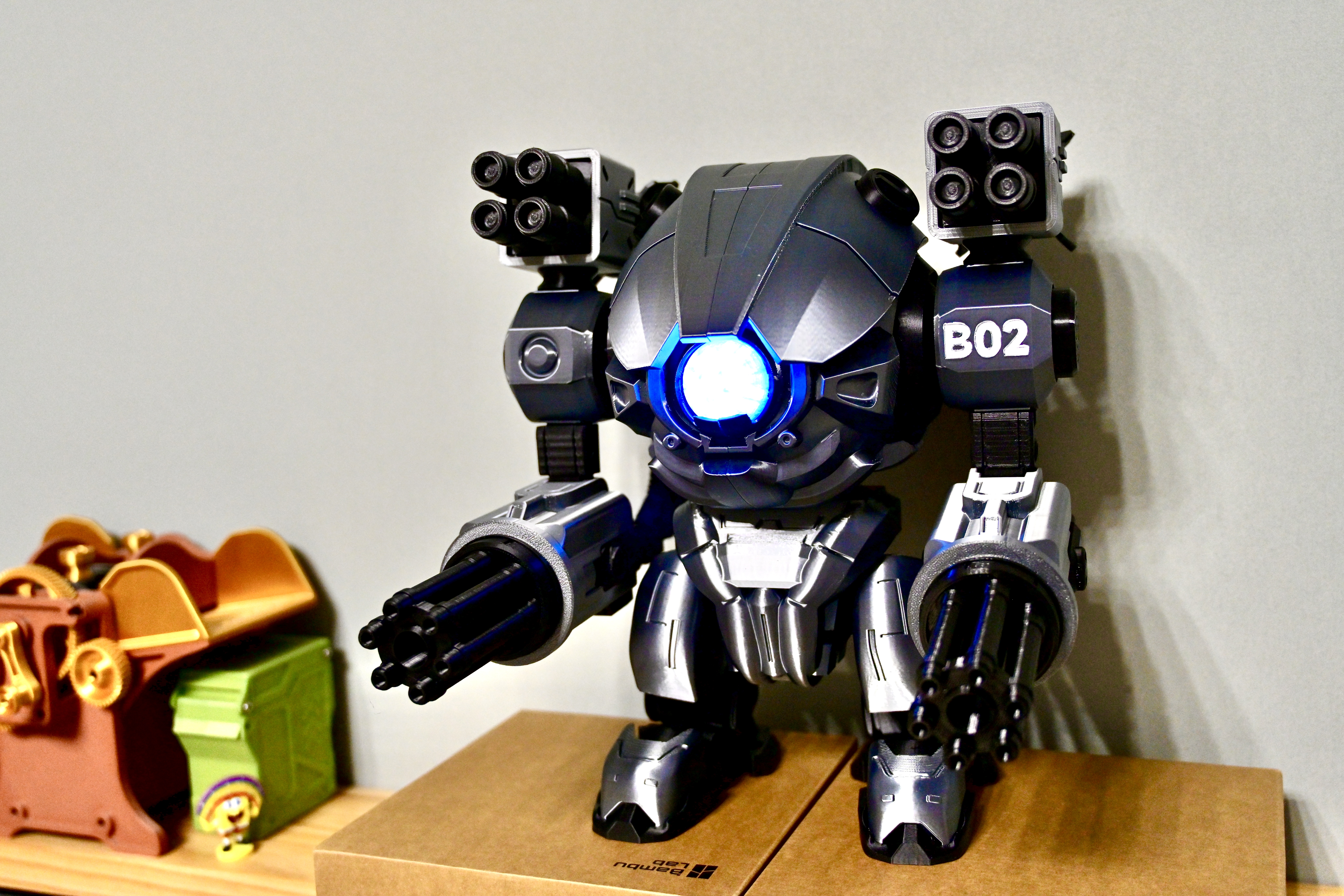 Miniatura 2 do modelo 3D 神陨重装机甲-全可动-无支撑