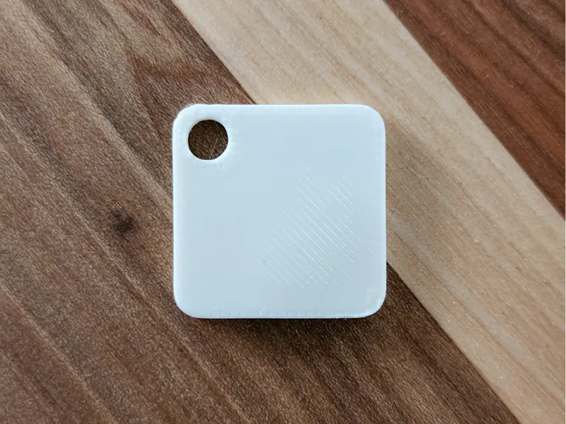 Filament Swatch With Circle Hole (BambuLab Size)