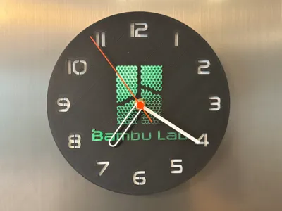 wall / desk clock BambuLab by cP3D MakerWorld: Download Free 3D Models