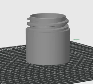 Acme Thread Male Socket for PVC PN50 Class 6