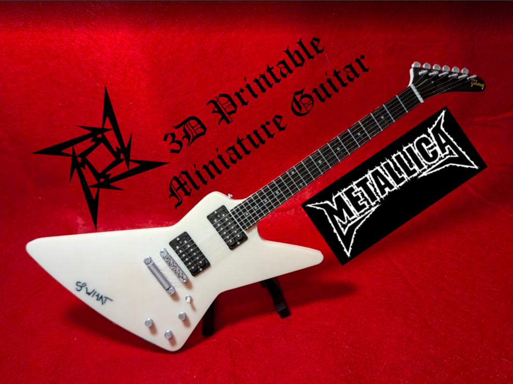 Metallica James Hetfield Gibson 83 mini guitar
