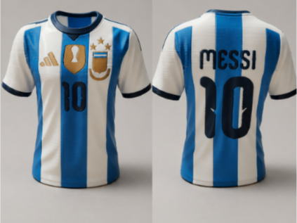Argentina Jersey – Messi #10 - WorldCup