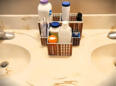 Bathroom Organizer Dual Sink (Jack and Jill Sinks)