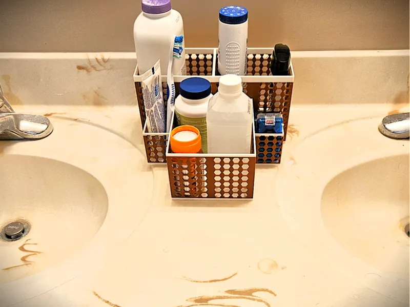 Bathroom Organizer Dual Sink (Jack and Jill Sinks)