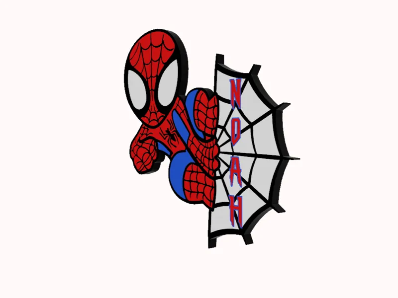 Spiderman Keychain  (Name custom)