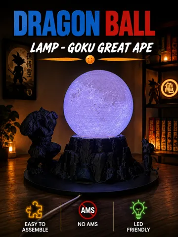 Accesorio de iluminación decorativa: Dragon Ball Lamp – Goku Great Ape — vista de referencia 2