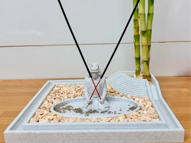 Porta Incienso Samurai Zen