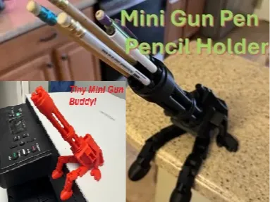 Mini Gun Buddy! Pen / Pencil Holder