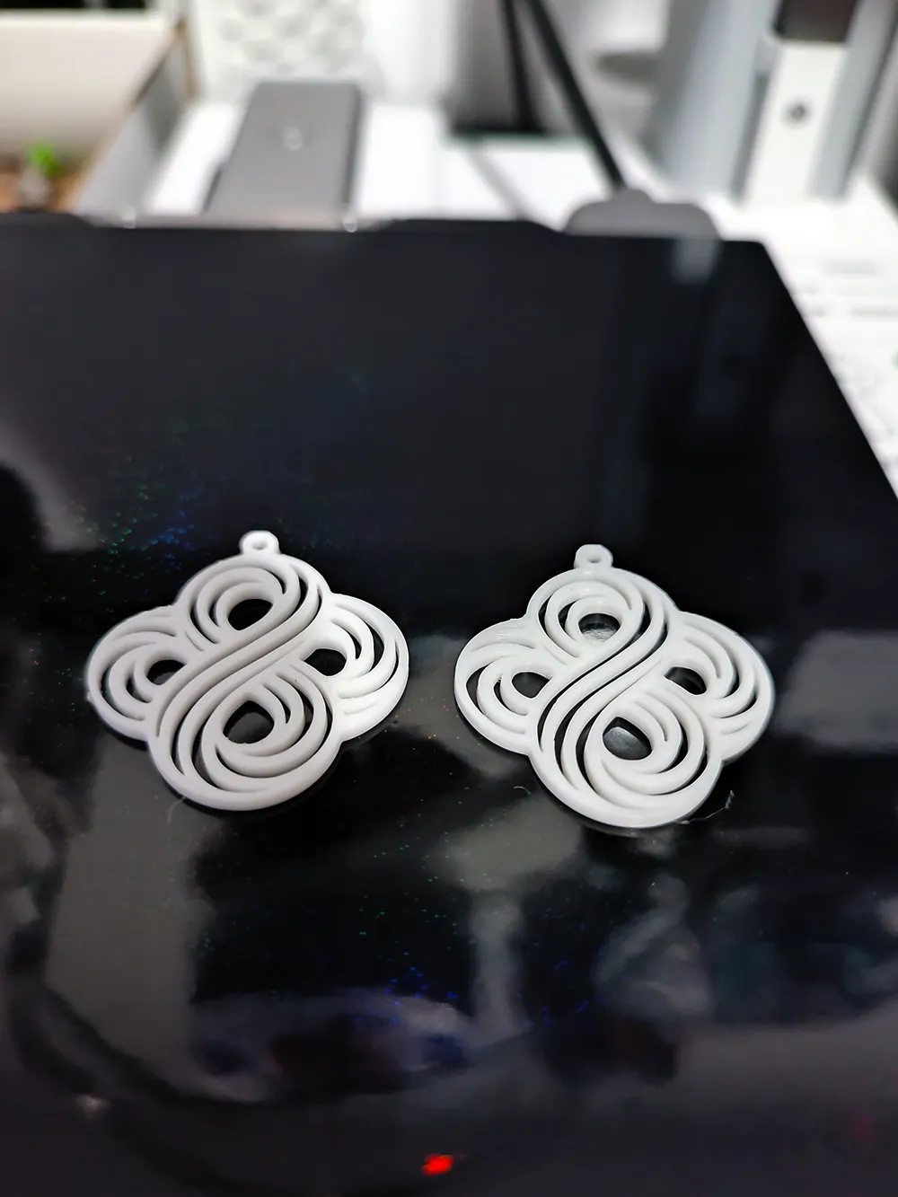 Infinite Node of Love Earrings view 3