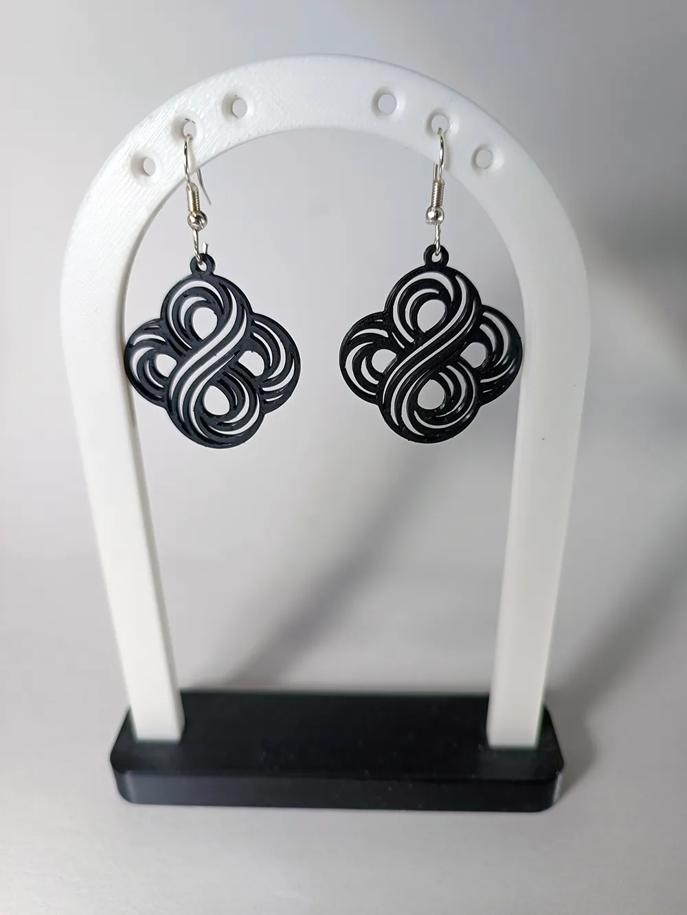 Infinite Node of Love Earrings view 2