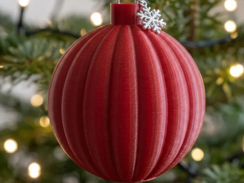 Modern Christmas Ball Ornament