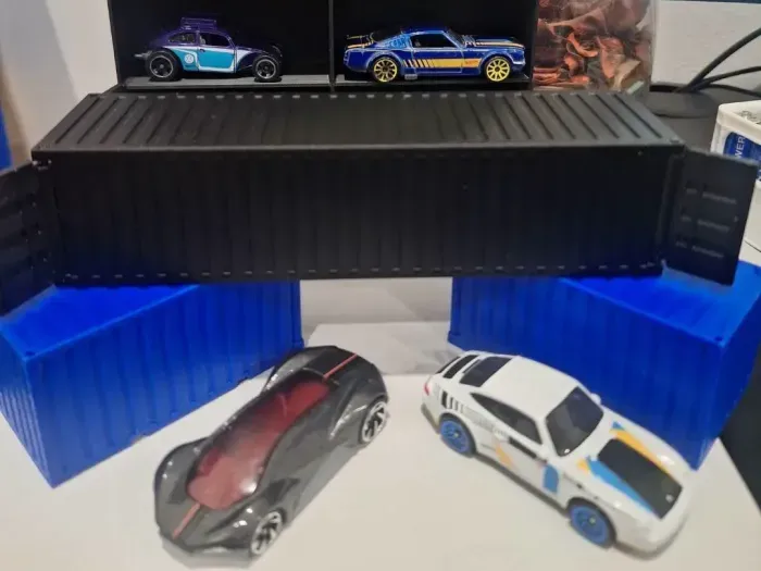Double Shipping Container for car 1/64