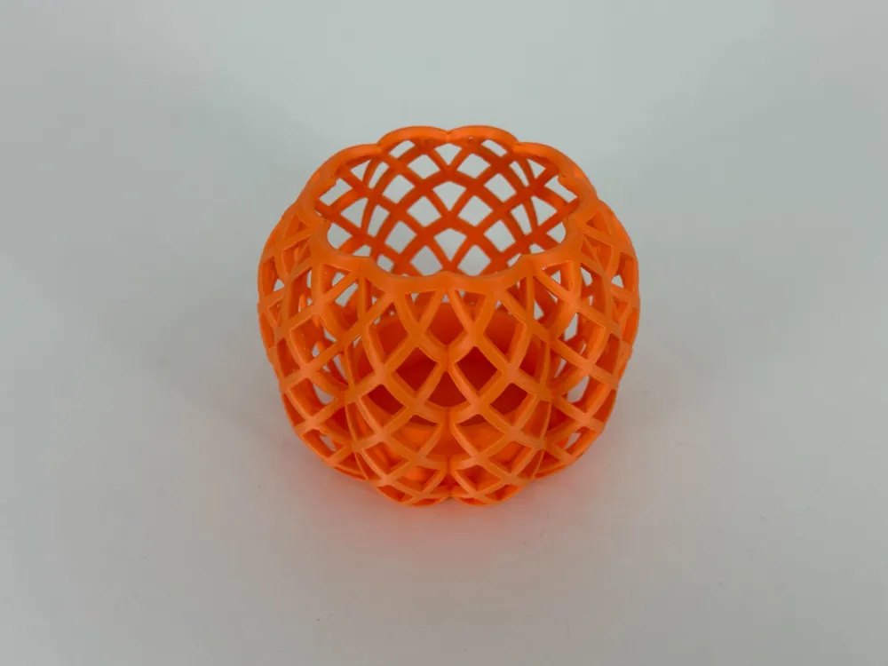 Pumpkin Shaped Spiral Tea Light Holder - Free 3D Print Model - MakerWorld