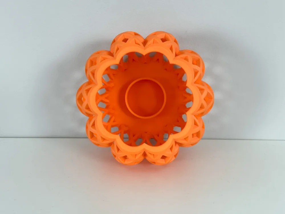 Pumpkin Shaped Spiral Tea Light Holder - Free 3D Print Model - MakerWorld