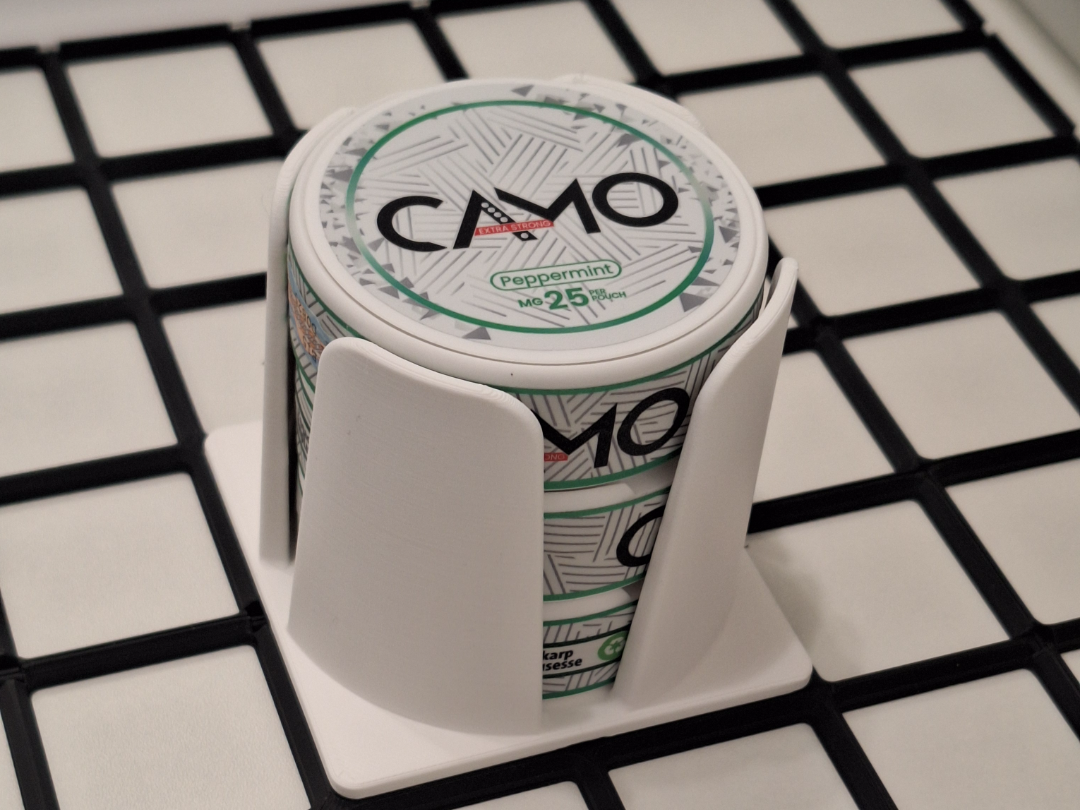Gridfinity Snus/Zyn (nicotine pouch) tray 2x2