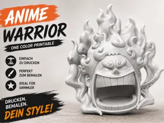 Luffy Gear 5 | Einfarbig bemalbar