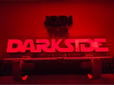 Lightsaber Holder - Join the Darkside Illuminated
