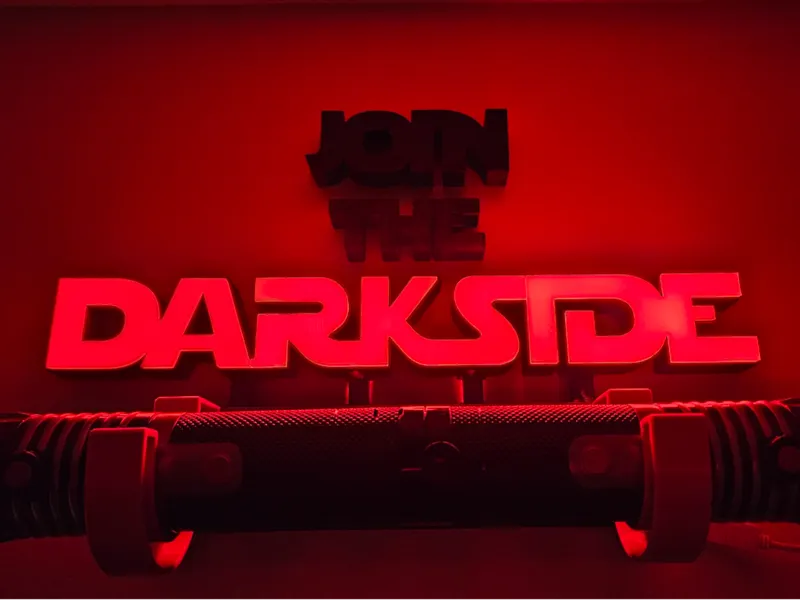 Lightsaber Holder - Join the Darkside Illuminated