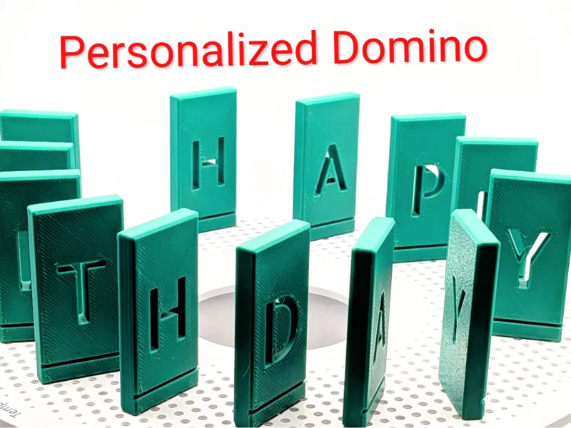 Custom Letter Domino Set