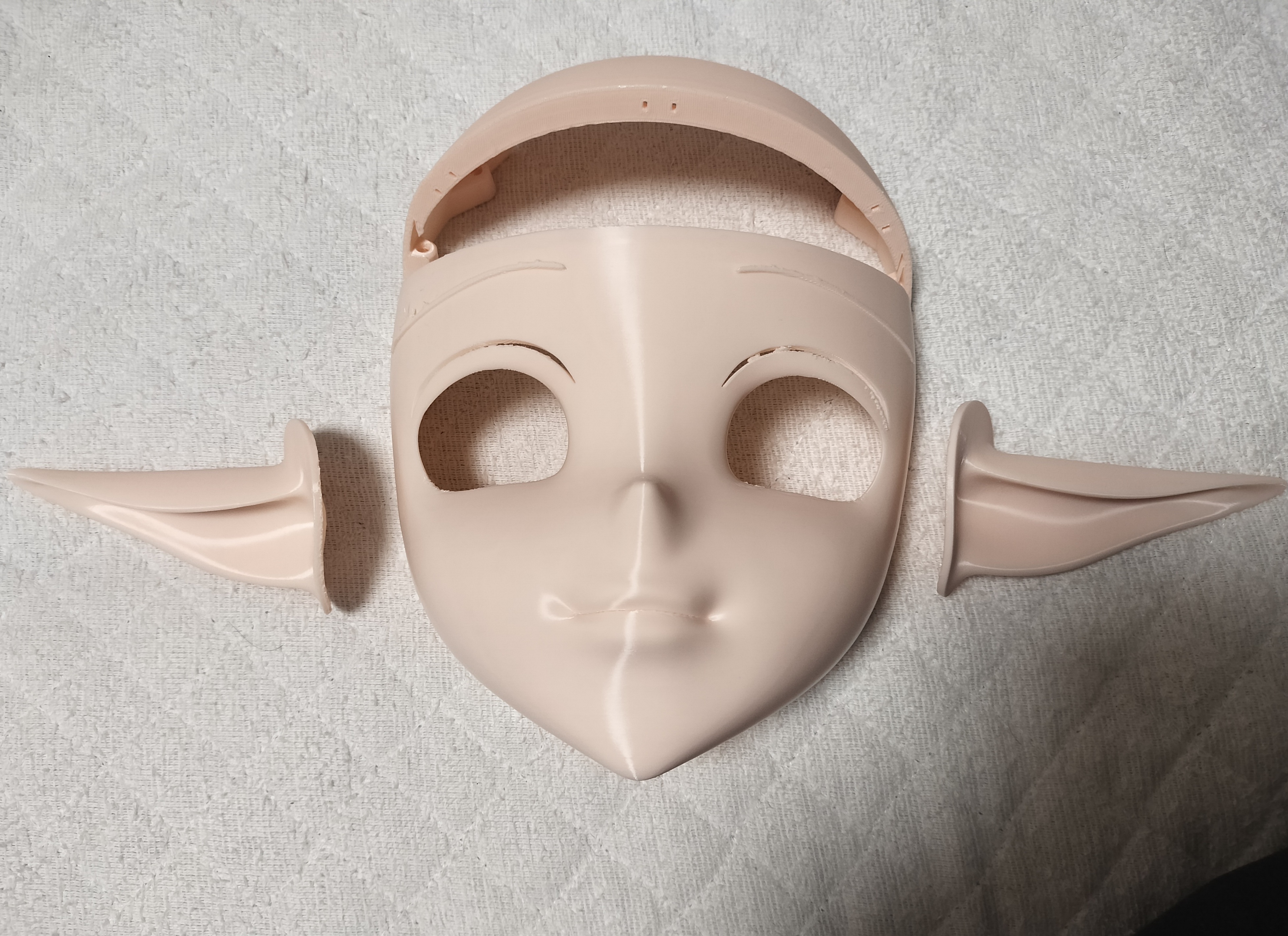 Miniatura 2 do modelo 3D mask-面具-手办-变娃-可穿戴手办-头盔-bjd